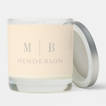 Hedendaagse Initialen & Naam Neutral Cream & Grey
