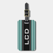 Hedendaagse initiële monogram bagage labels (Voorkant verticaal)
