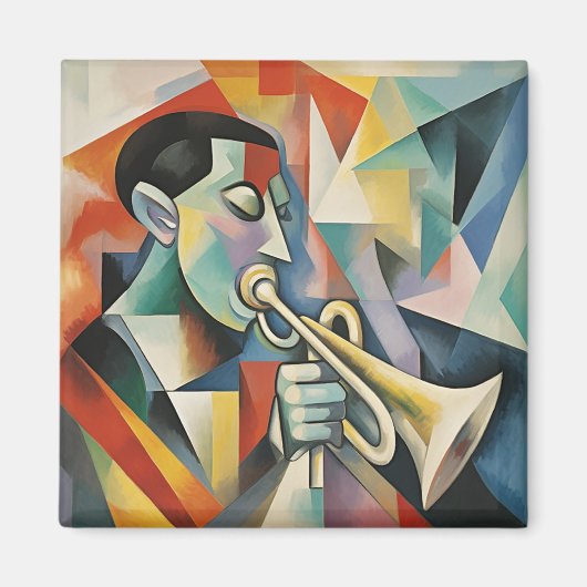 Hedendaagse jazzmuzikant magneet (Voorkant)