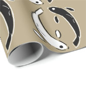 Hedendaagse Jin en Yang vissen Cadeaupapier (Rol Hoek)