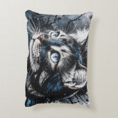 Hedendaagse kat accent kussen (Achterkant (Verticaal))