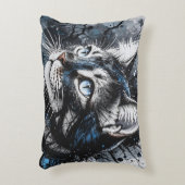 Hedendaagse kat accent kussen (Voorkant(Verticaal))