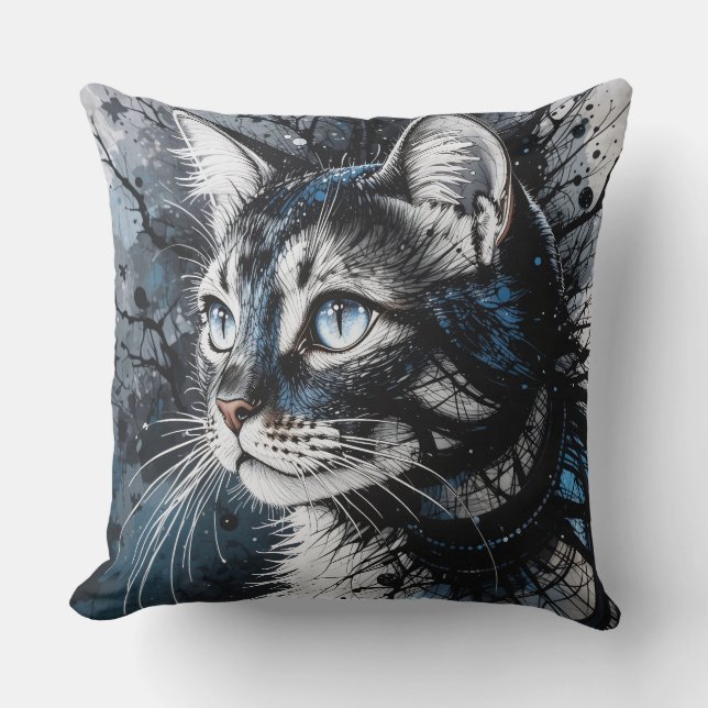 Hedendaagse kat kussen (Voorkant)