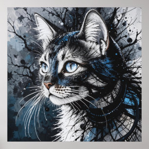 Hedendaagse Kat Poster