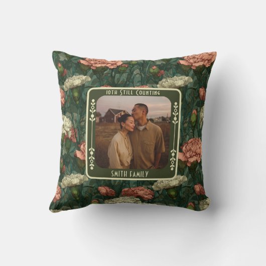 Hedendaagse Keepsake 50ste bruiloft Jubileum Kussen (Achterkant)