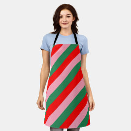 Hedendaagse Kerst Candy Strepen Schort