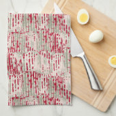 Hedendaagse kerst decor theedoek (Quarter Fold)