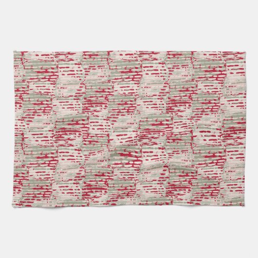 Hedendaagse kerst decor theedoek (Horizontaal)