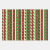 Hedendaagse kerst en quilt thema inpakpapier vel (Voorkant 3)