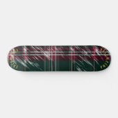 Hedendaagse kerst geplakt skateboard dek (Horizontaal)