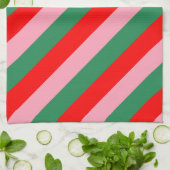 Hedendaagse Kerst Kerststrips Theedoek (Gevouwen)