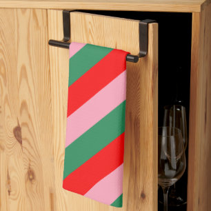 Hedendaagse Kerst Kerststrips Theedoek