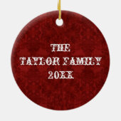 Hedendaagse kerst Poinsettia Ornament (Achterkant)