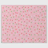 Hedendaagse kerst Polka Dots Cadeaupapier (Vlak)