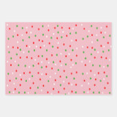 Hedendaagse kerst Polka Dots Inpakpapier Vel (Voorkant 3)