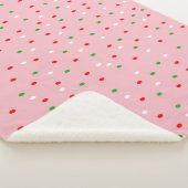 Hedendaagse kerst Polka Dots Sherpa Deken (3/4)