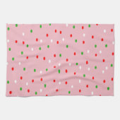 Hedendaagse kerst Polka Dots Theedoek (Horizontaal)