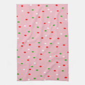 Hedendaagse kerst Polka Dots Theedoek (Verticaal)