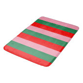 Hedendaagse Kerst Strepen Badmat (Gekanteld)