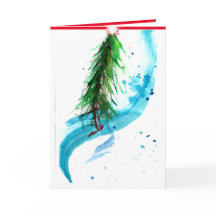 Hedendaagse Kerstboom vat seizoen geest