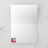 Hedendaagse kerstboomvakantie kaart (Binnen)