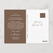 Hedendaagse kerstgroet, familiefoto briefkaart (Achterkant)