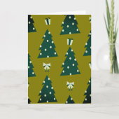 Hedendaagse kerstkaart kaart (Voorkant)
