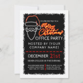 Hedendaagse Kerstman verlicht met moderne neon rod Kaart (Voorkant)