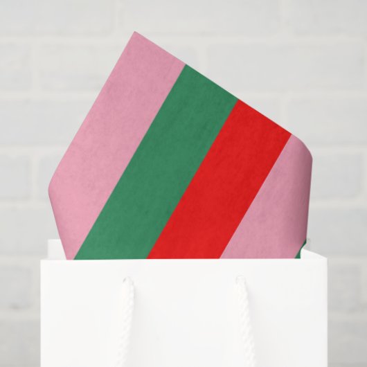 Hedendaagse kerststrepen tissuepapier (Cadeauzakje)
