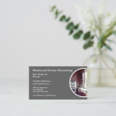 hedendaagse keuken- en badverwijdering visitekaartje (Staand voorkant)