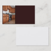 hedendaagse keuken in een nieuwe constructie visitekaartje (Voorkant / Achterkant)