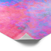 Hedendaagse kleurrijke Abstracte getextureerde cir Poster (Hoek)