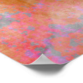 Hedendaagse kleurrijke Abstracte getextureerde cir Poster (Hoek)