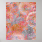 Hedendaagse kleurrijke Abstracte getextureerde cir Poster (Voorkant)