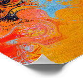 Hedendaagse Kleurrijke Abstracte Poster (Hoek)