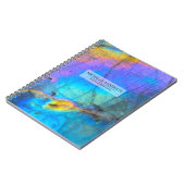 Hedendaagse Kleurrijke Agaat Modern Notitieboek (Linkerzijde)