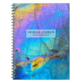 Hedendaagse Kleurrijke Agaat Modern Notitieboek (Voorkant)