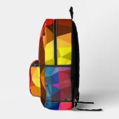 Hedendaagse kleurrijke driehoek Abstract Bedrukte Rugzak (Rechts)
