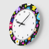 hedendaagse kleurrijke Floral wandklok (Hoek)