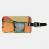 hedendaagse kleurrijke geometrische vormen bagagelabel (Voorkant horizontaal)