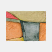 hedendaagse kleurrijke geometrische vormen fleece deken (Voorkant (Horizontaal))