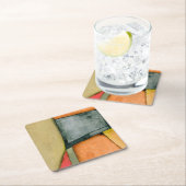 hedendaagse kleurrijke geometrische vormen kartonnen onderzetters (Insitu)