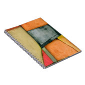 hedendaagse kleurrijke geometrische vormen notitieboek (Rechterzijde)