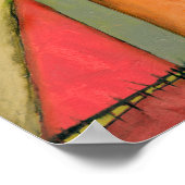 hedendaagse kleurrijke geometrische vormen poster (Hoek)