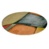 hedendaagse kleurrijke geometrische vormen snijplank (Hoek)