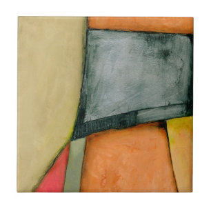 hedendaagse kleurrijke geometrische vormen tegeltje