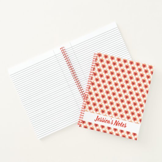 Hedendaagse koraalbloemnaam notitieboek (Binnen)