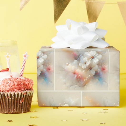 Hedendaagse kosmos abstract ontwerp cadeaupapier (Verjaardagsfeest)