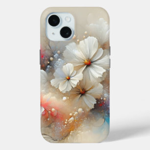 Hedendaagse kosmos abstract ontwerp iPhone 15 case
