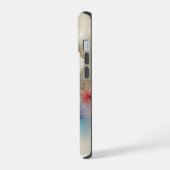 Hedendaagse kosmos abstract ontwerp iPhone 15 case (Linkerkant)